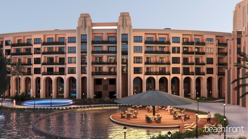 Atlantis Resort Hurghada | Апартаменты с 1 спальней и видом на бассейн | 99 м²